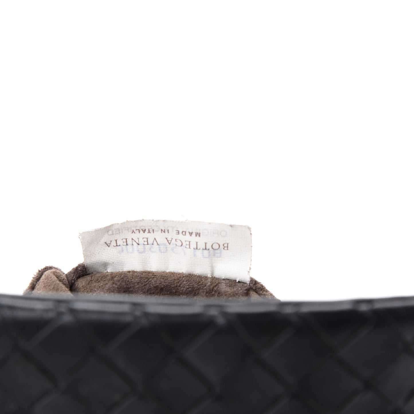 Nappa Intrecciato Mini Chain Messenger Black