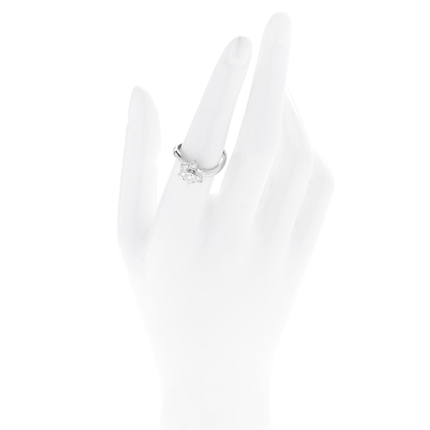 Platinum Diamond 1.02ctw Flower Ring 54 7