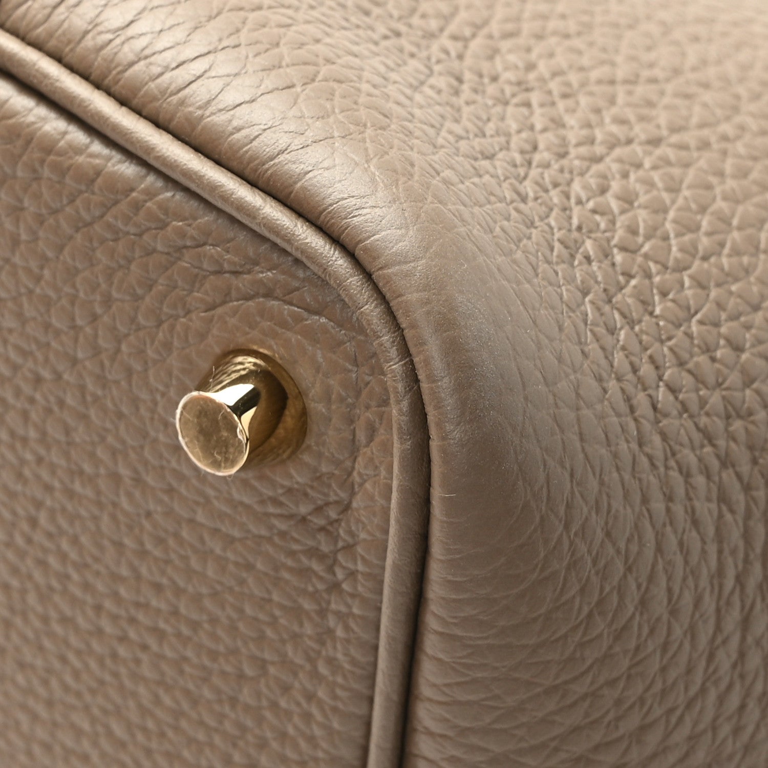 Hermes Taurillon Clemence Picotin Lock 18 PM Etoupe 11 of 12