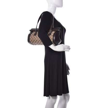 Gucci Monogram Bamboo Bullet Bag Dark Brown 2 of 9