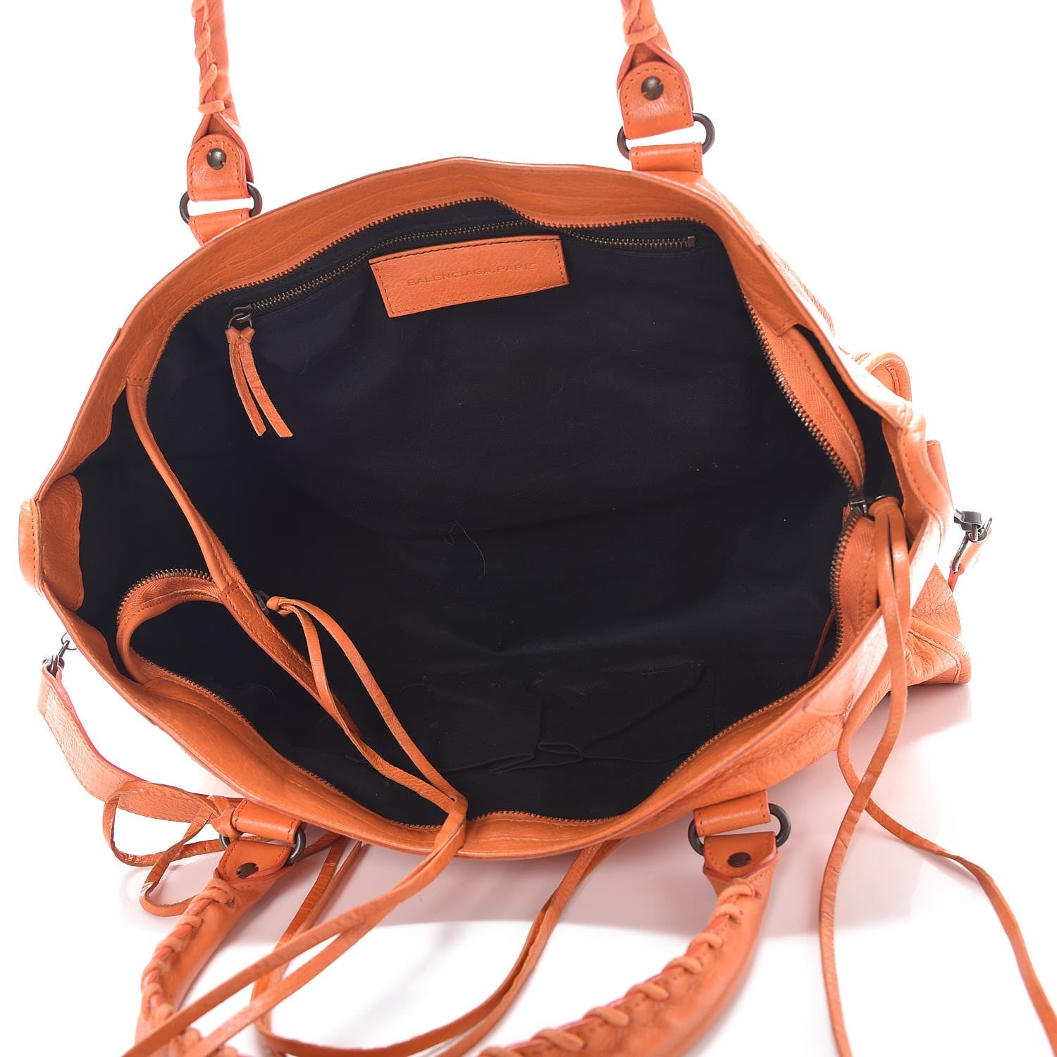 Balenciaga Agneau Classic Hardware Part Time Tangerine 5 of 9