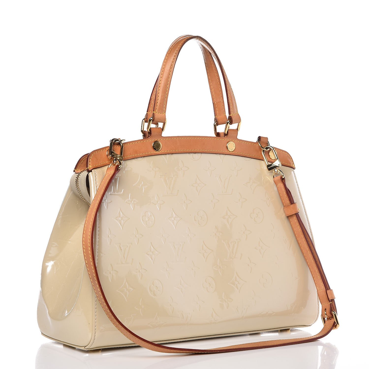 Louis Vuitton Vernis Brea MM Blanc Corail 3 of 7