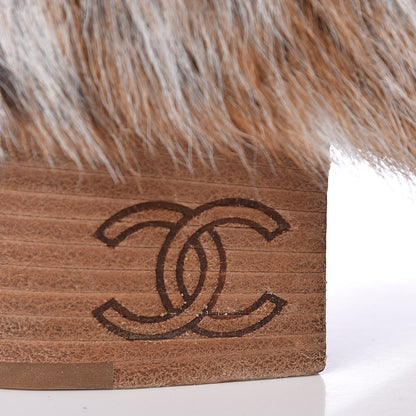 Chanel Fantasy Fur Boots 39 Brown 10 of 10