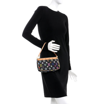 Louis Vuitton Monogram Multicolor Pochette Accessories Black 2 of 9