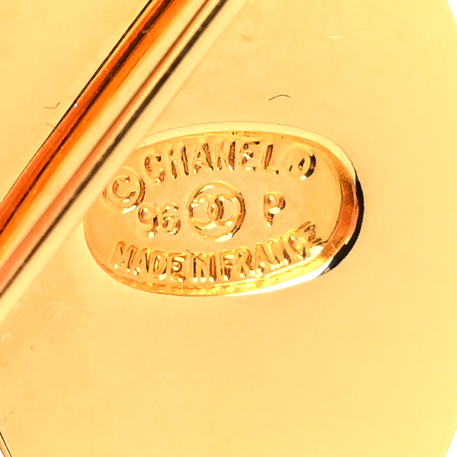 Chanel Metal CC Turn Lock Brooch Gold 4 of 4