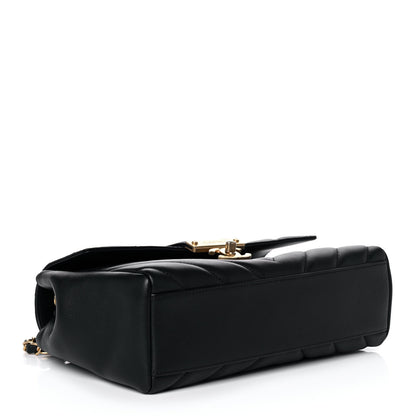 Chanel Calfskin Quilted Chevron In The City Bag Black 4 of 12