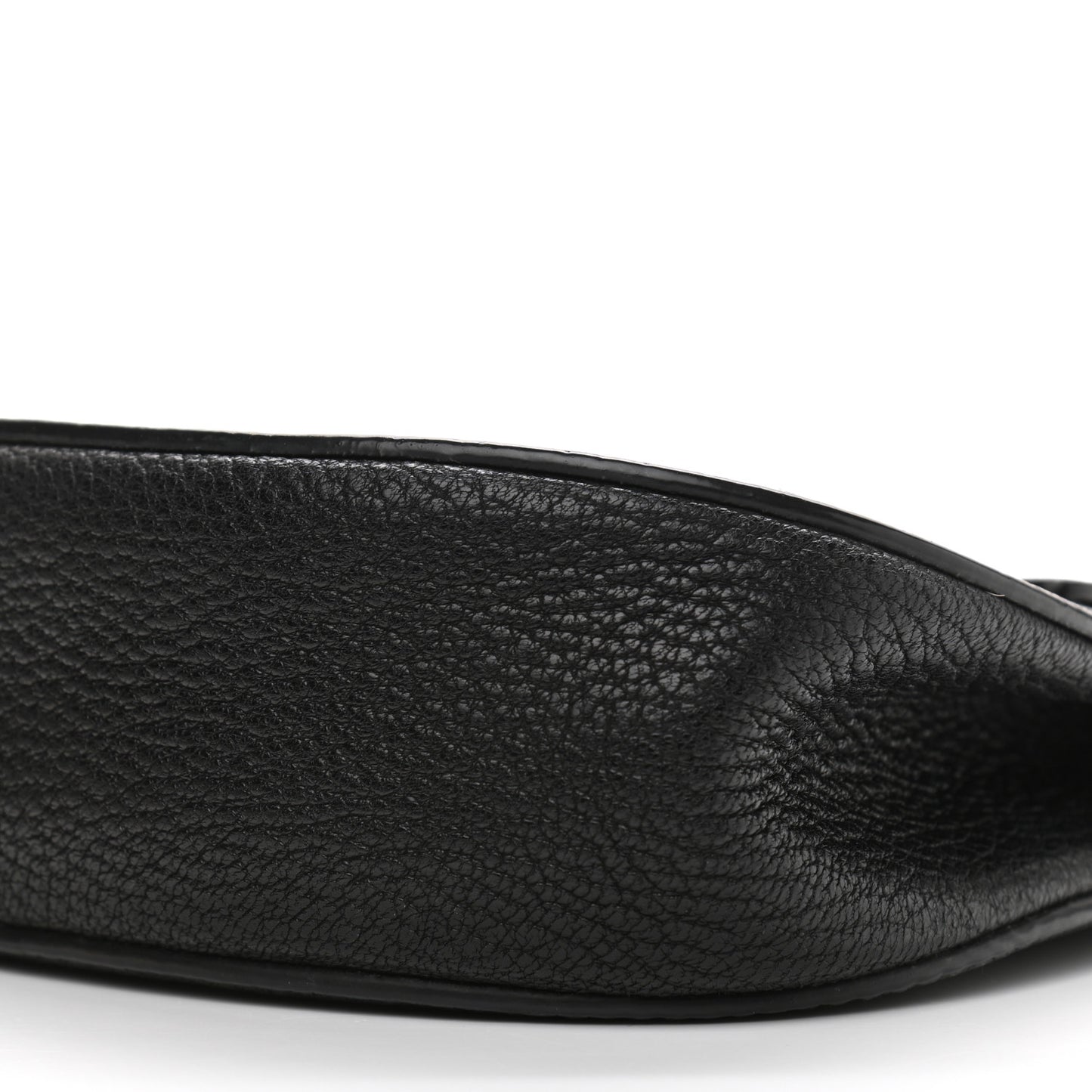 Grained Lambskin Mini Drew Shoulder Bag Black