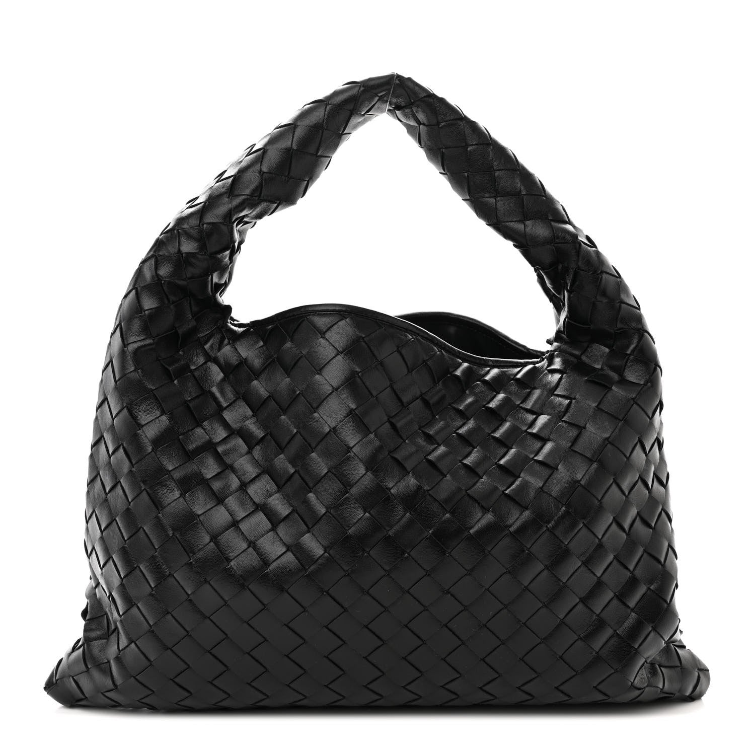 Bottega Veneta Calfskin Intrecciato Small Hop Black 1 of 10