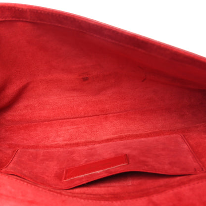 Saint Laurent Calfskin Classic Y Ligne Clutch Red 5 of 8