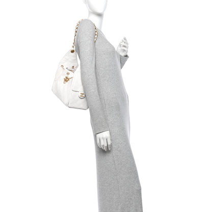 Chanel Caviar Quilted Small Chanel 25 Handbag White 2 of 10