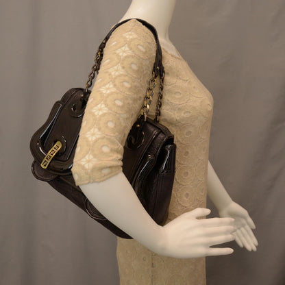 Fendi Nappa Patent B Bag Black 2 of 8