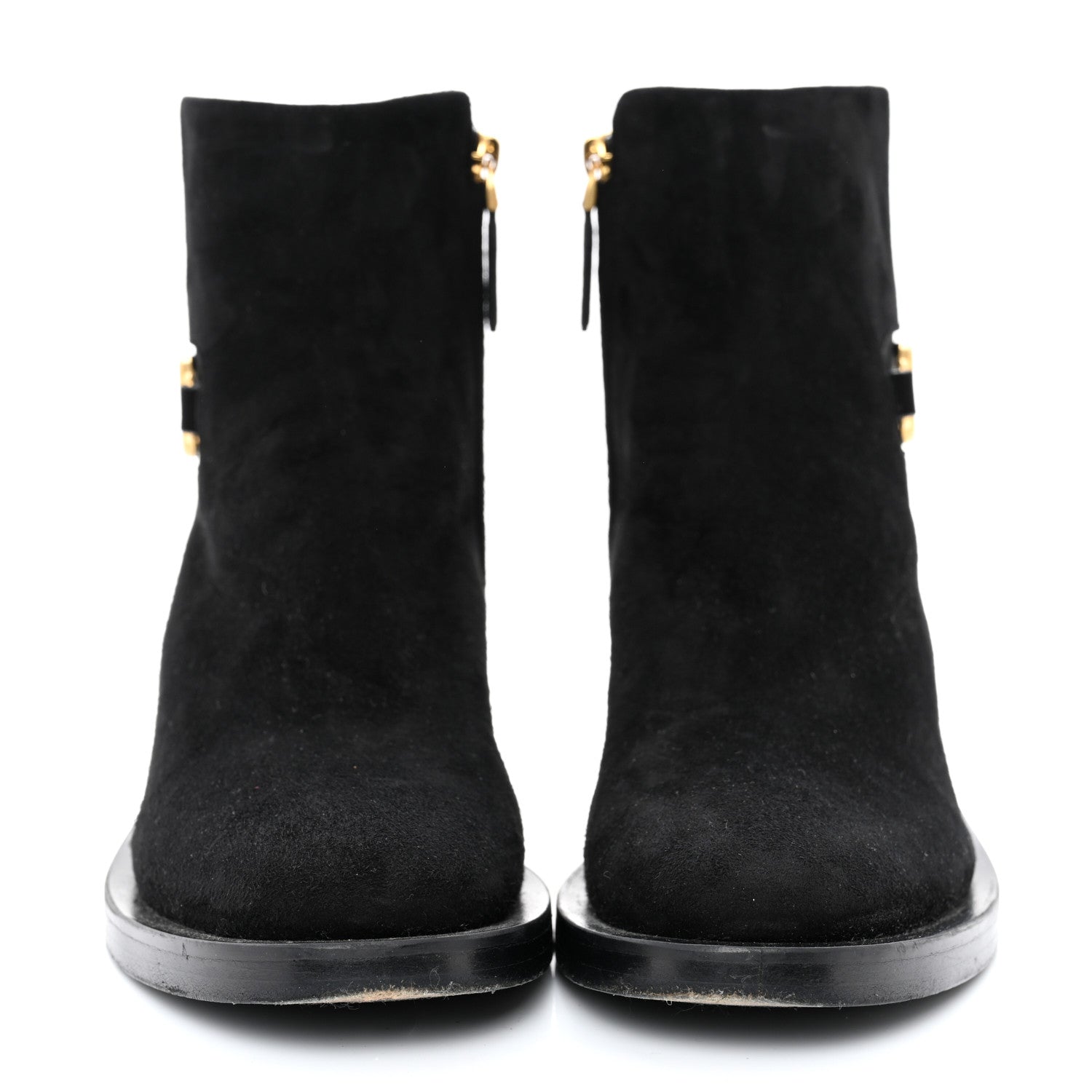 Valentino Garavani Suede VLogo 30mm Ankle Boots 37 Black 2 of 11