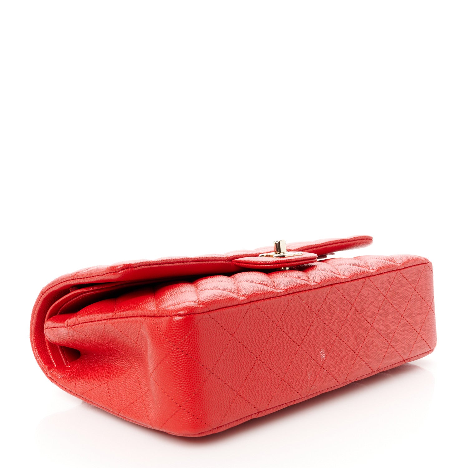 Chanel Caviar Quilted Medium Double Flap Red 4 of 13