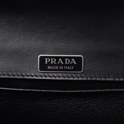 Prada City Calfskin Saffiano Cahier Bag Black 8 of 9