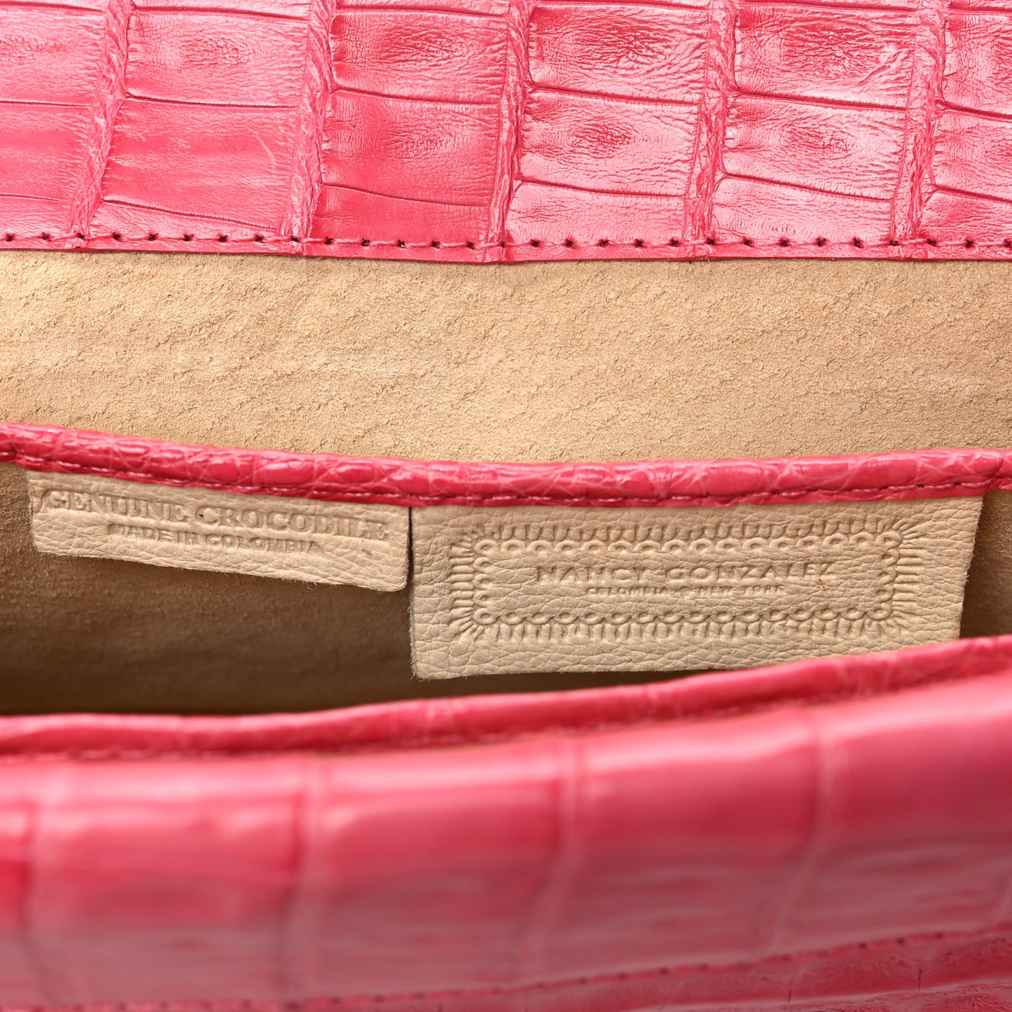 Crocodile Clutch Pink