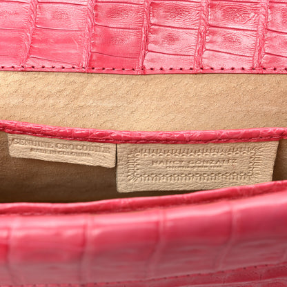 Nancy Gonzalez Crocodile Clutch Pink 6 of 7