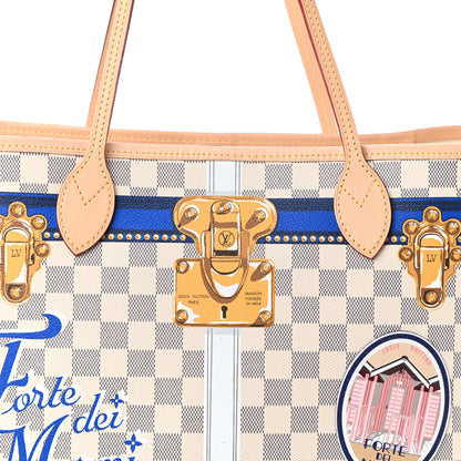 Louis Vuitton Damier Azur Summer Trunks Forte Dei Marmi Neo Neverfull MM 7 of 9