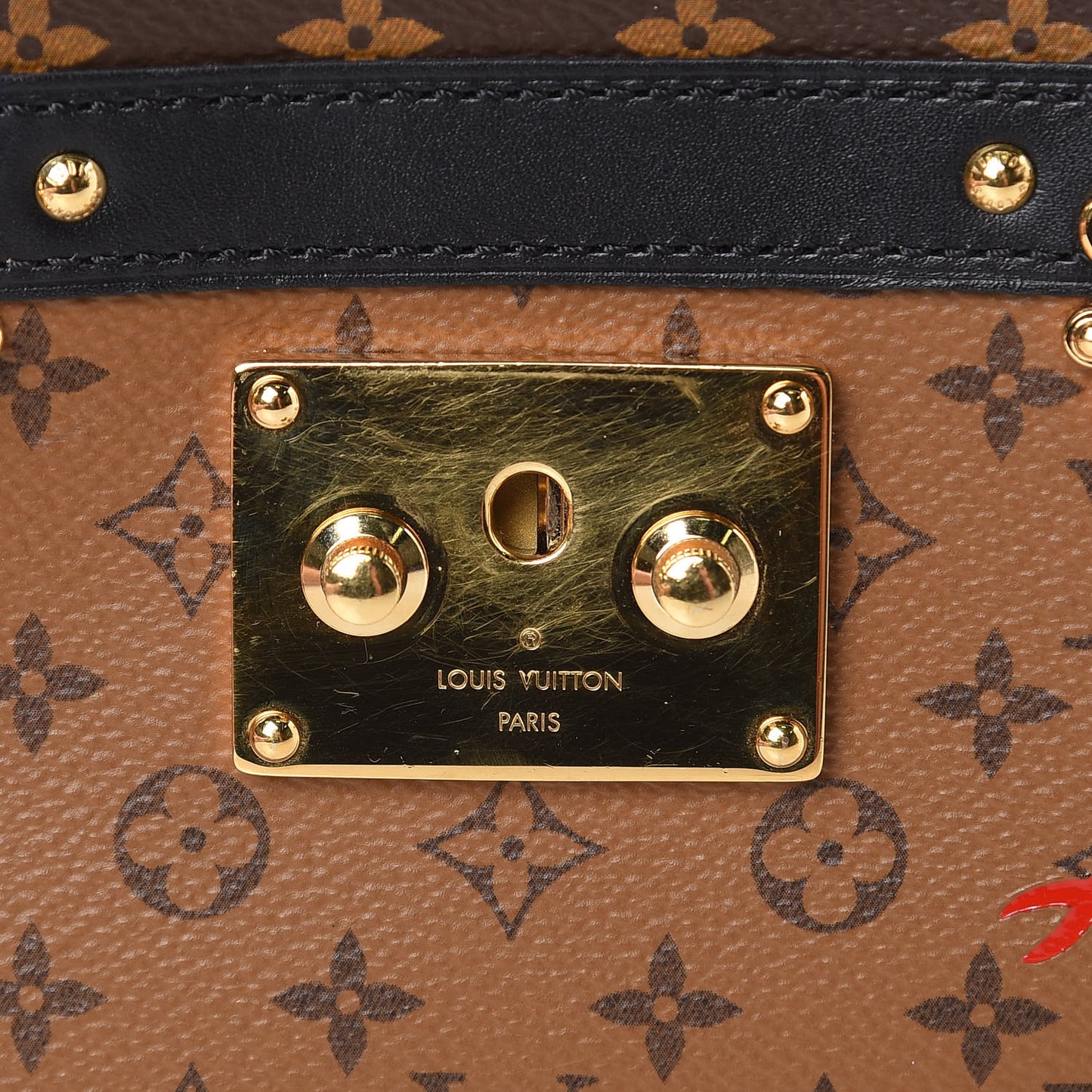 Reverse Monogram Trunk Clutch
