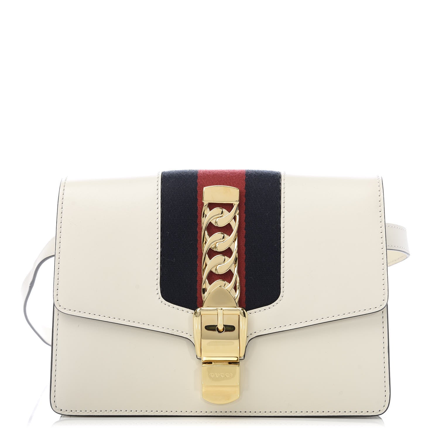 Gucci Calfskin Sylvie Belt Bag Off White 1 of 11