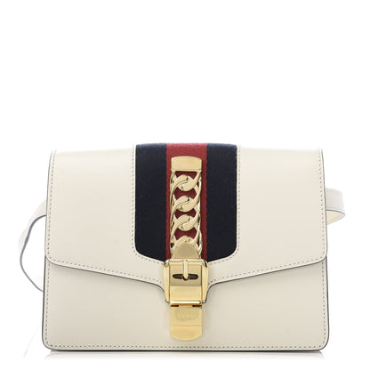 Gucci Calfskin Sylvie Belt Bag Off White 1 of 11