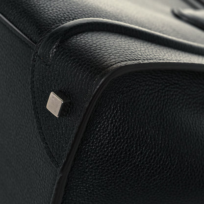 Celine Drummed Calfskin Mini Luggage Black 11 of 13