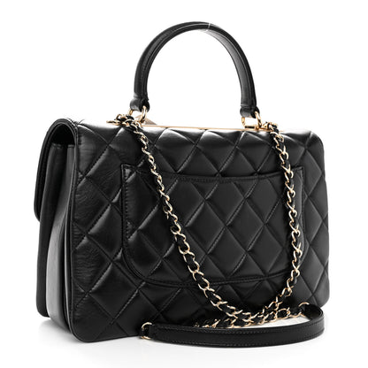 Chanel Lambskin Quilted Medium Trendy CC Flap Dual Handle Bag Black 3 of 10