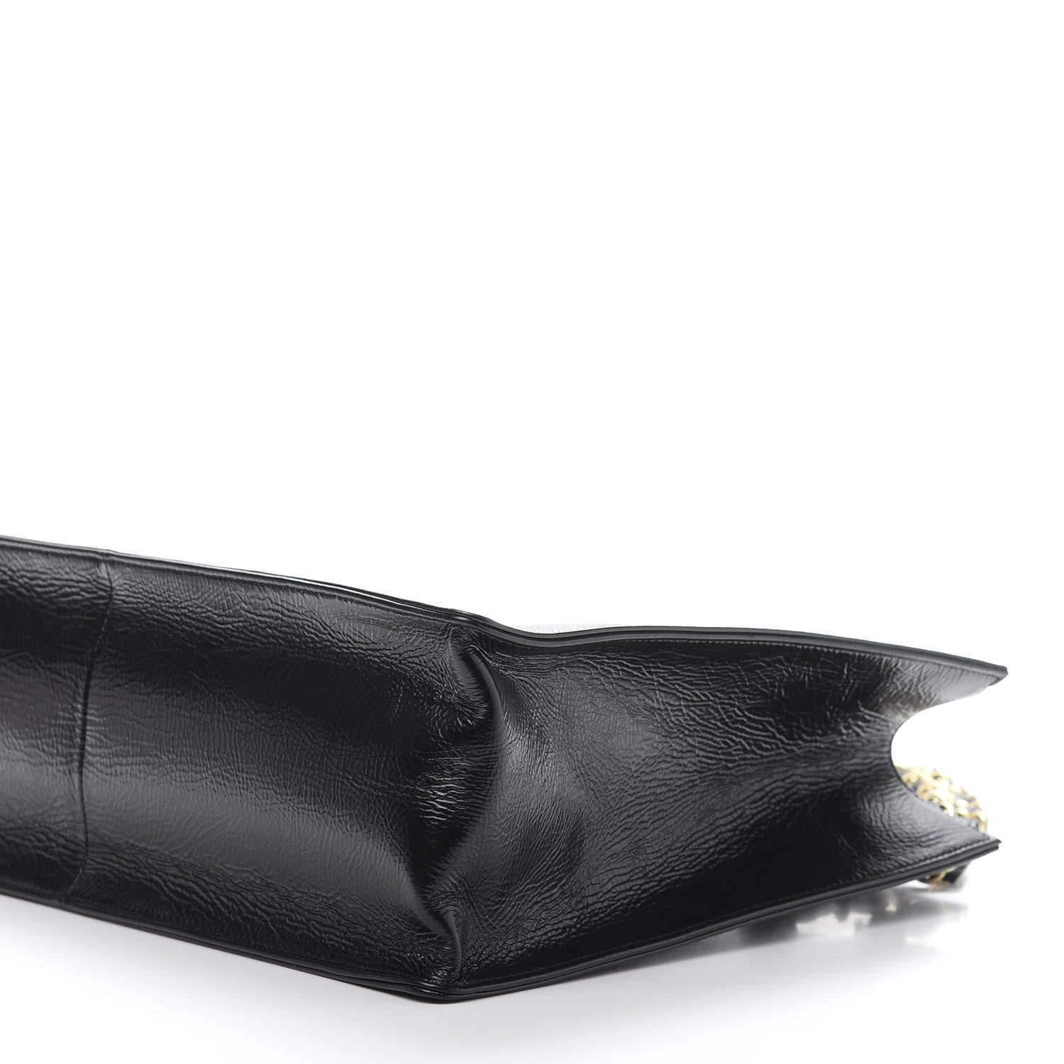 Chanel Shiny Aged Calfskin Shopping Bag Black 10 of 12