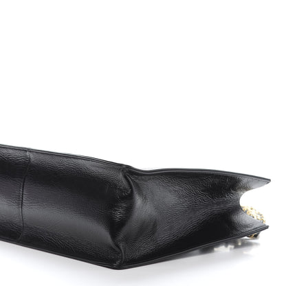 Chanel Shiny Aged Calfskin Shopping Bag Black 10 of 12