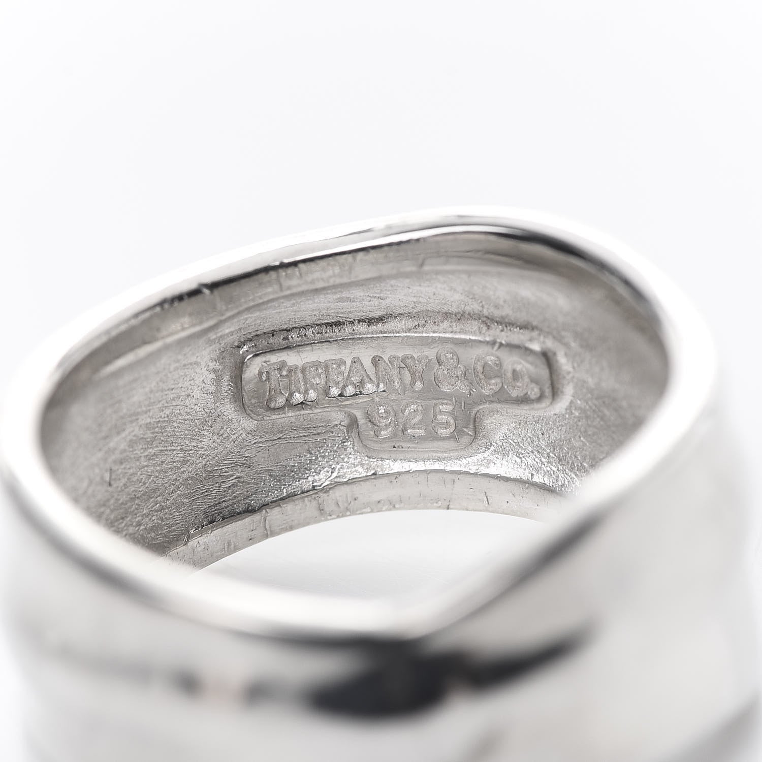 Tiffany Sterling Silver Nature Leaf Ring 54 6.75 4 of 5