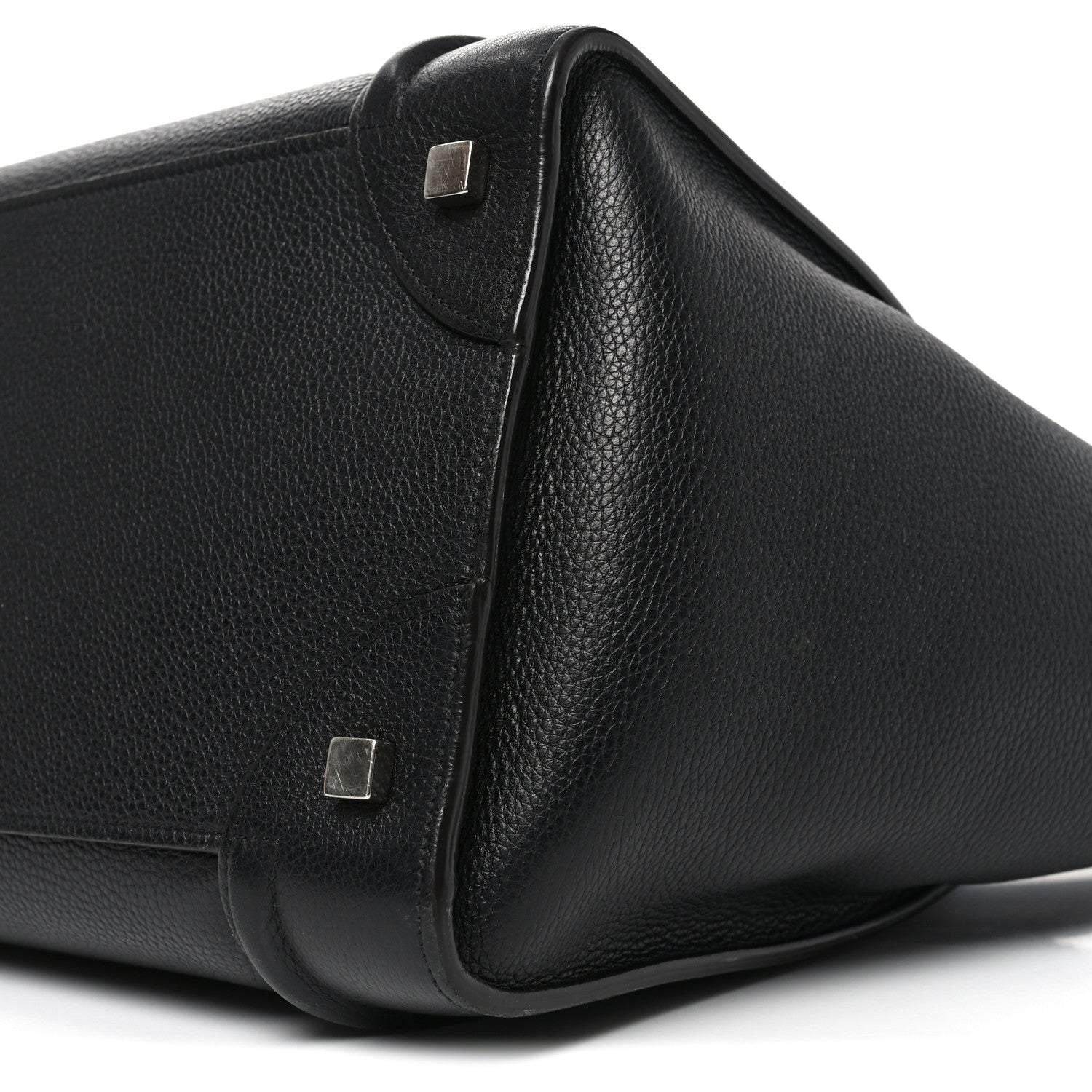 Celine Drummed Calfskin Mini Luggage Black 9 of 10