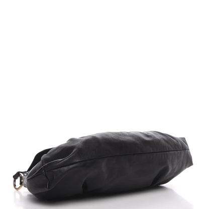 Fendi Lambskin Studded Large Chef Shoulder Bag Black 4 of 12