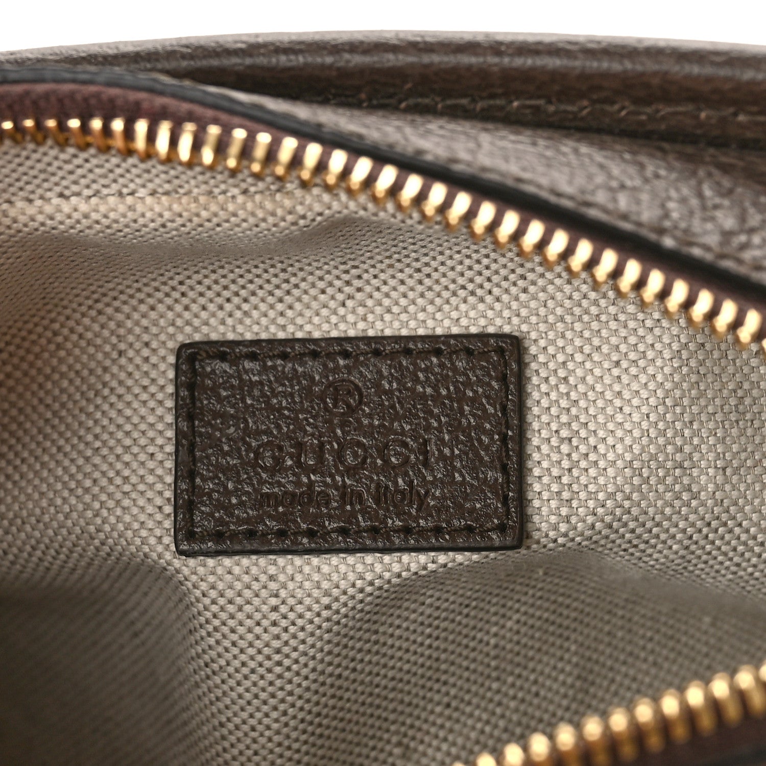 Gucci Monogram Jumbo GG Textured Dollar Calfskin Web Mini Crossbody Bag Camel Ebony New Acero 6 of 8