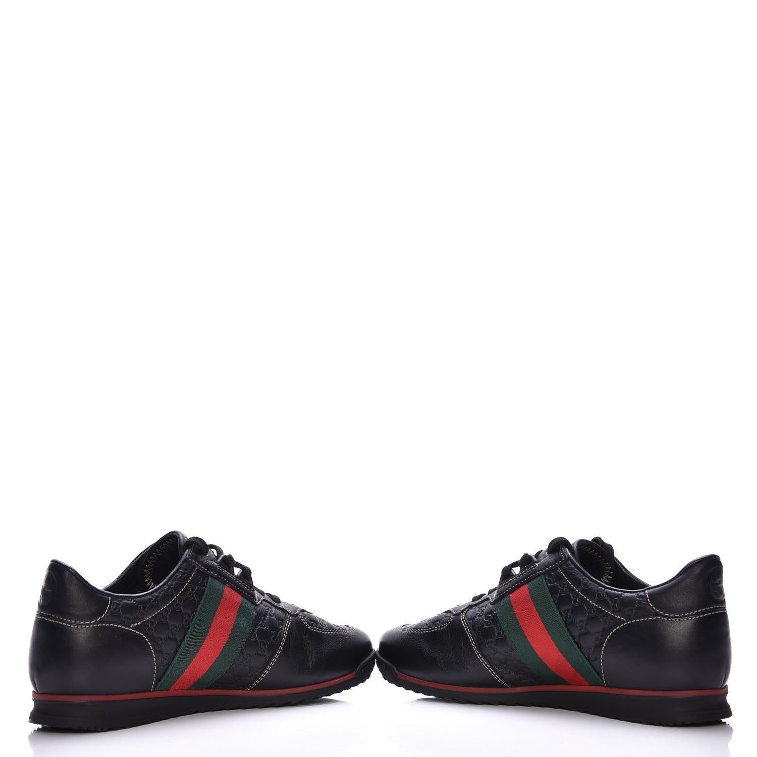 Gucci Microguccissima Web Sneakers 36 Black 5 of 9