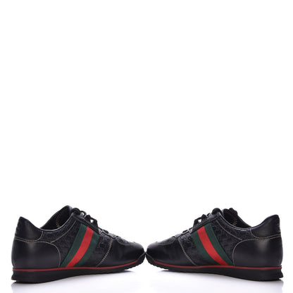 Gucci Microguccissima Web Sneakers 36 Black 5 of 9
