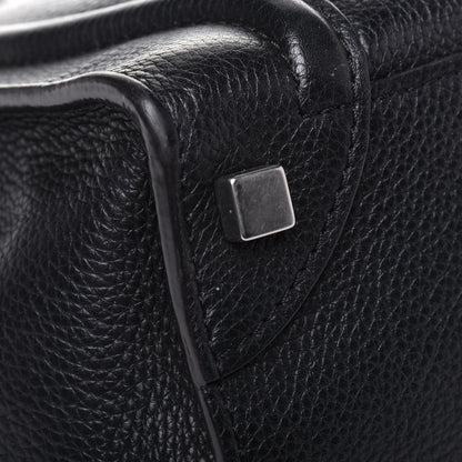 Celine Drummed Calfskin Micro Luggage Black 17 of 26