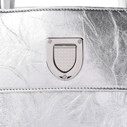 Christian Dior Metallic Calfskin Medium Diorever Flap Silver 7 of 10