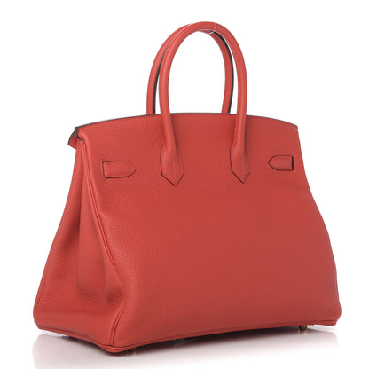 Hermes Togo Birkin 35 Rouge Tomate 3 of 11