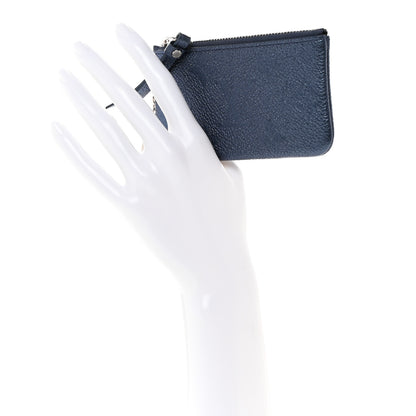 Louis Vuitton Metallic Empreinte Monogram Giant Key Pouch Navy Nacre 2 of 6