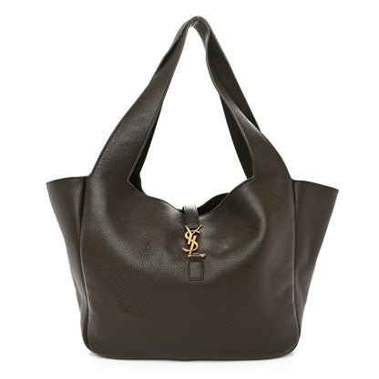 Saint Laurent Grained Deerskin Bea Tote Light Musk 1 of 10