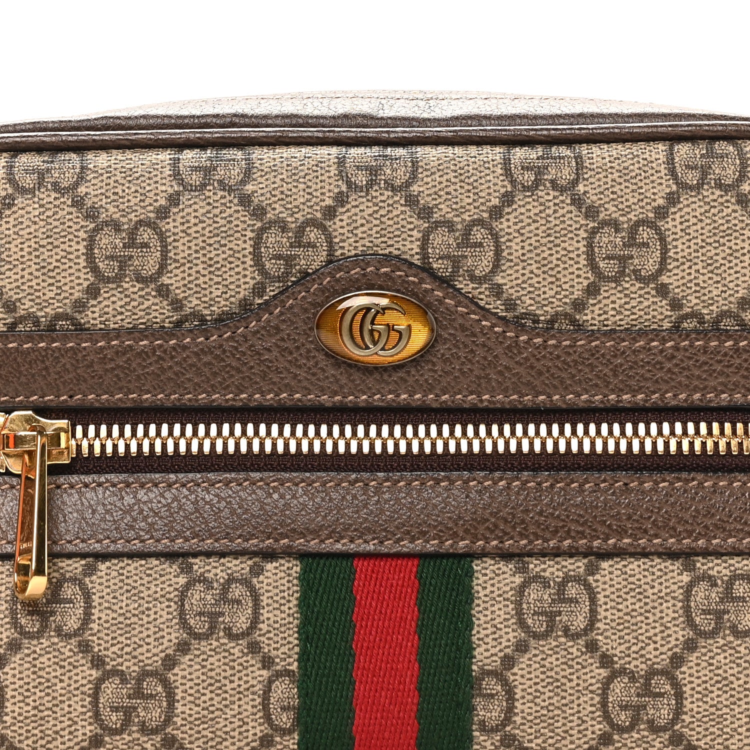 Gucci GG Supreme Monogram Web Small Ophidia Belt Bag 85 34 Dark Brown 5 of 11