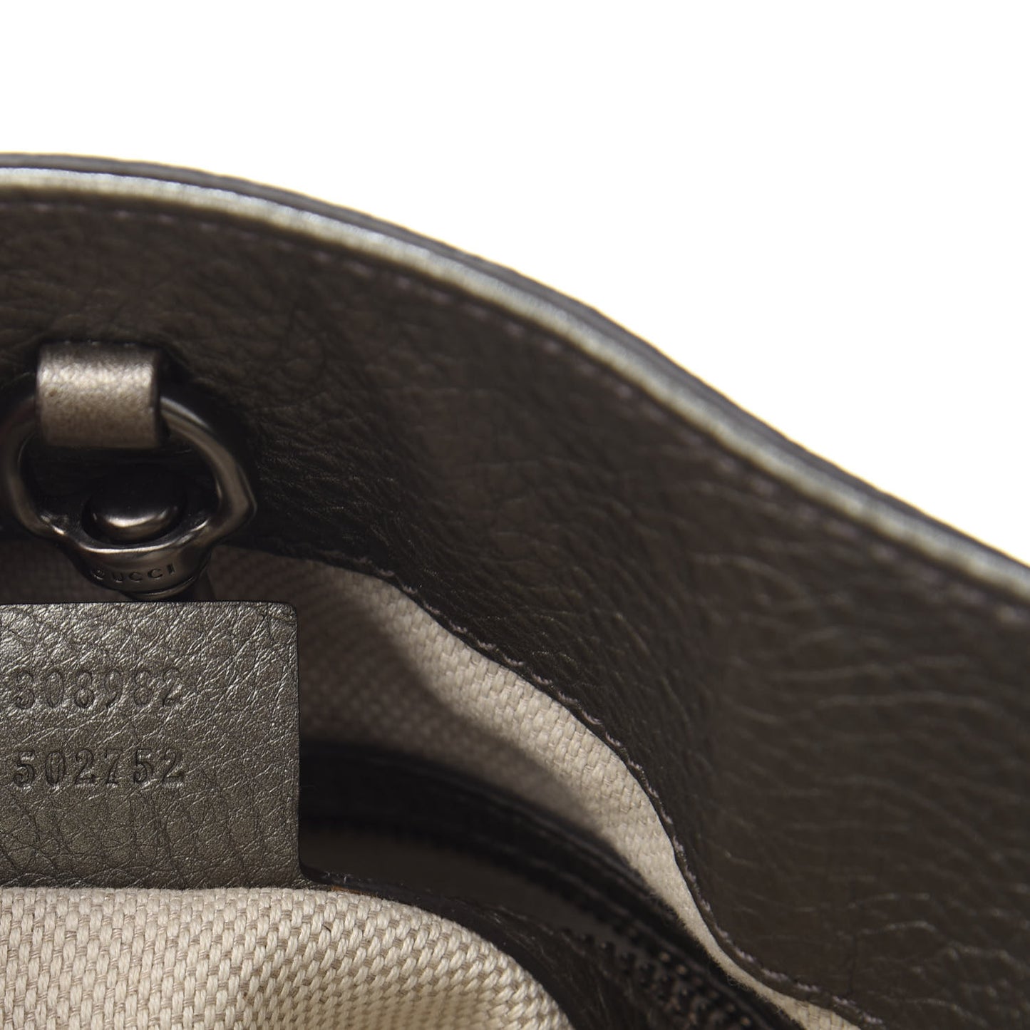 Metallic Pebbled Calfskin Medium Soho Chain Shoulder Bag Sasso