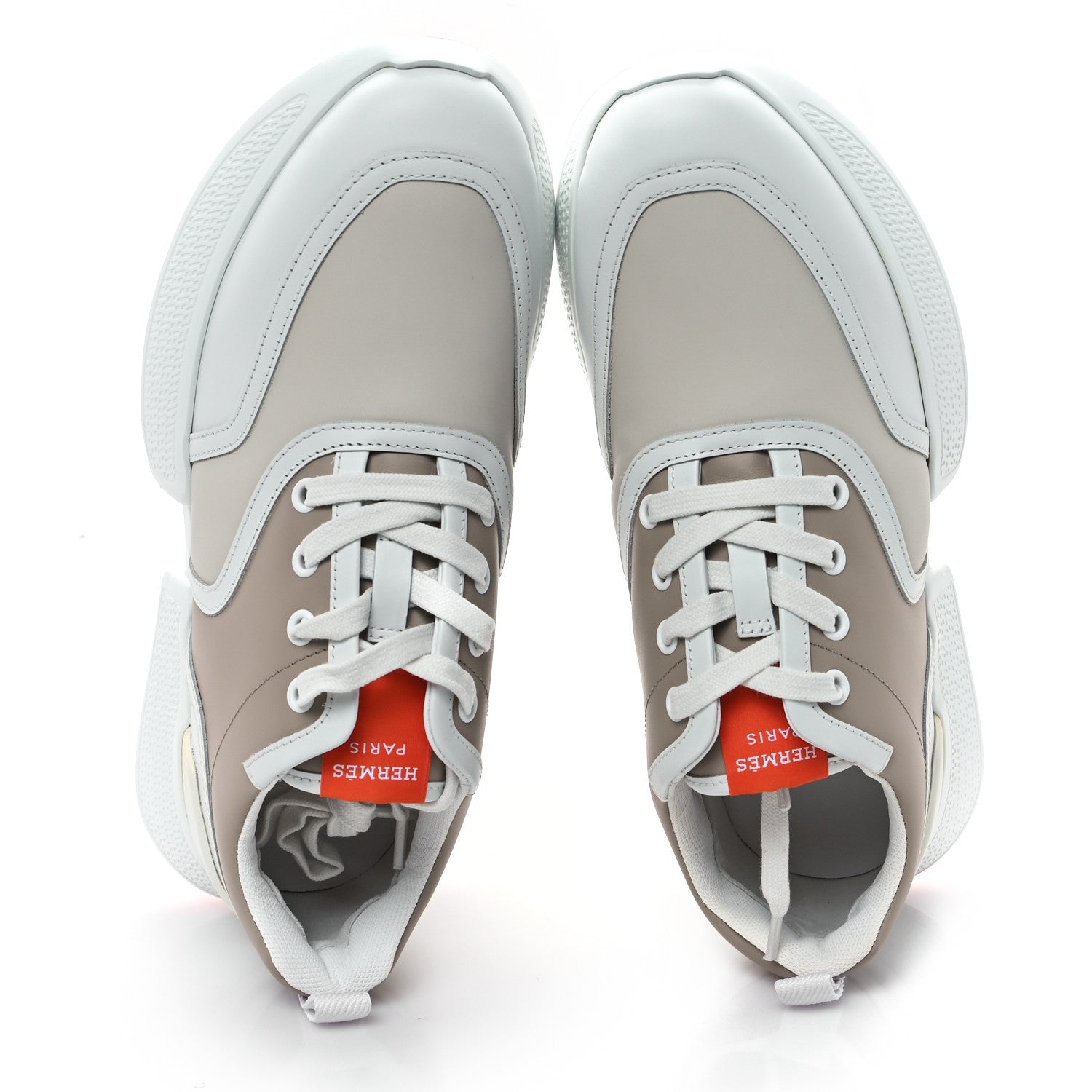Hermes Calfskin Womens Giga Sneakers  38 Multicolor White Gomma 2 of 9