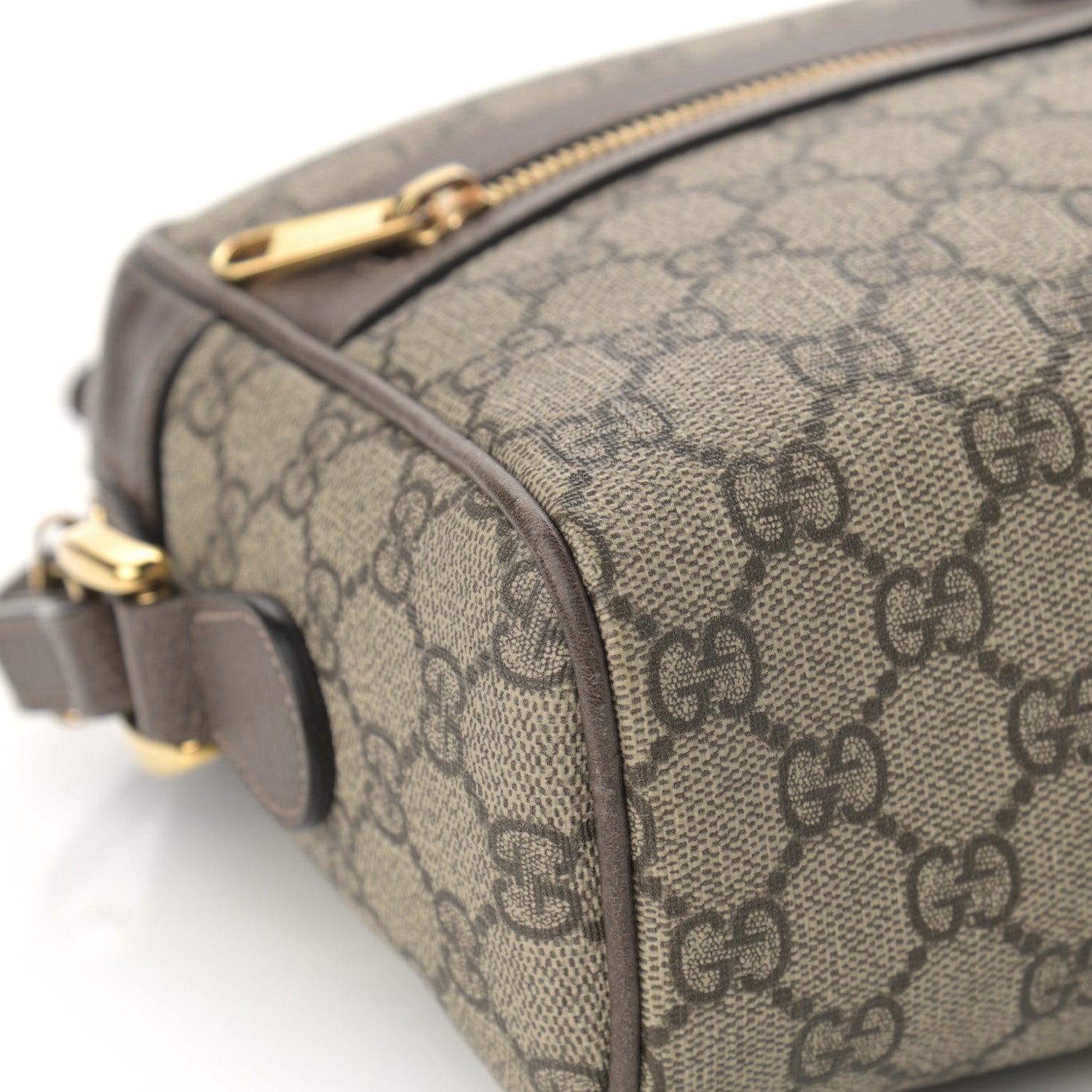 Gucci GG Supreme Monogram Web Small Ophidia Shoulder Bag Brown 9 of 21