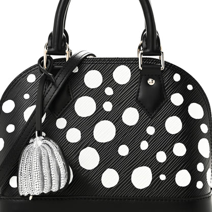 Louis Vuitton X YK Epi Alma BB Black White 7 of 9
