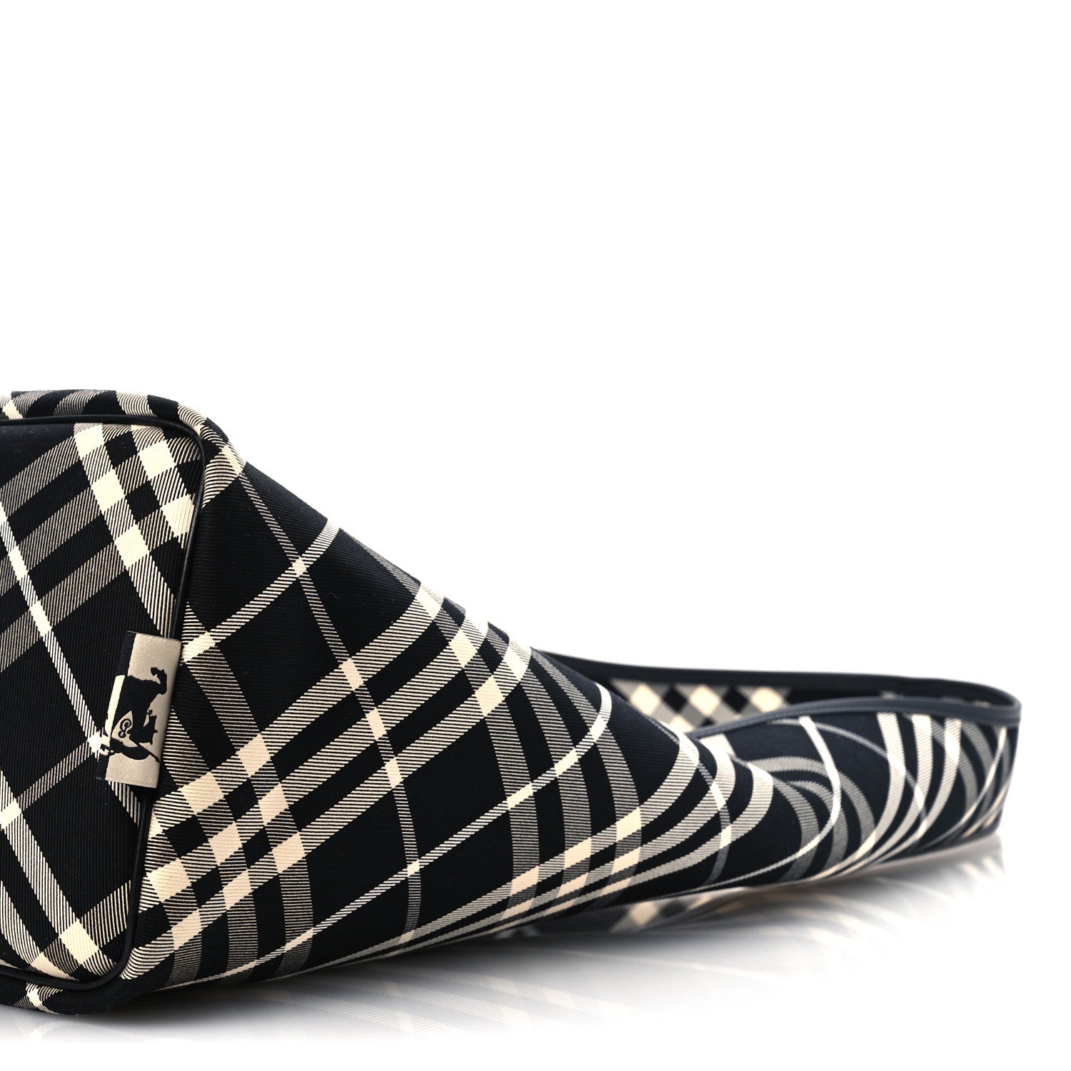 Burberry Canvas Check Large Shoulder Bag Black Calico 13 of 13