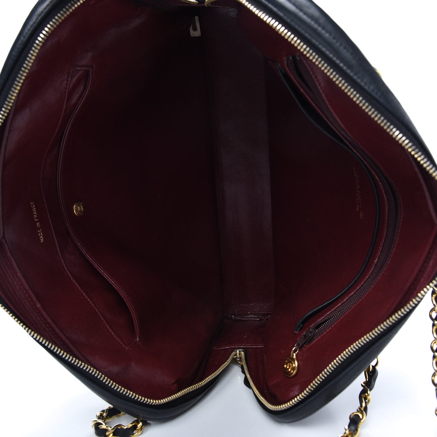 Lambskin Quilted Shoulder Bag Black