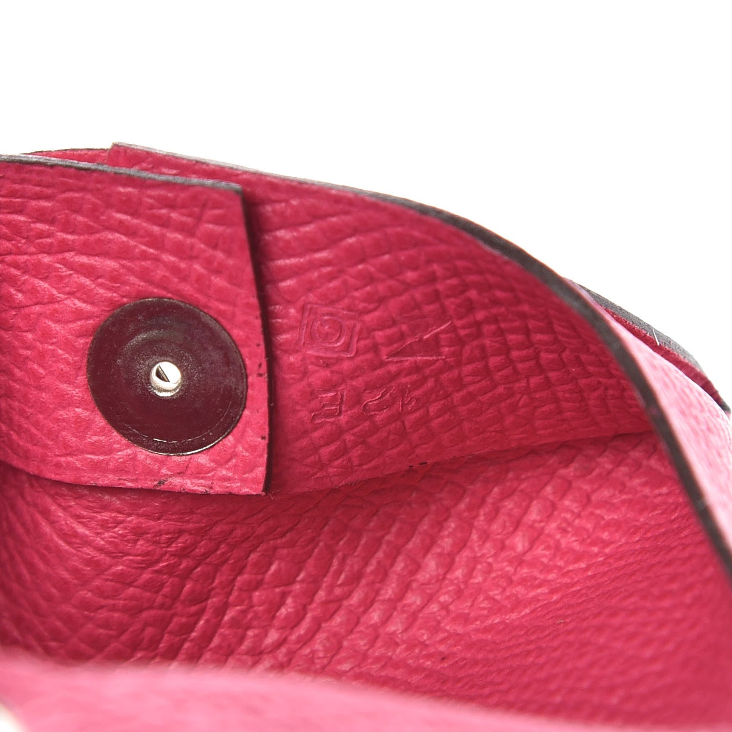 Hermes Epsom Bastia Coin Purse Rose Tyrien 8 of 8