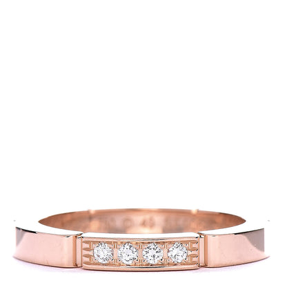 Cartier 18K Pink Gold Diamond Maillon Panthere Wedding Band Ring 49 4.75 1 of 4