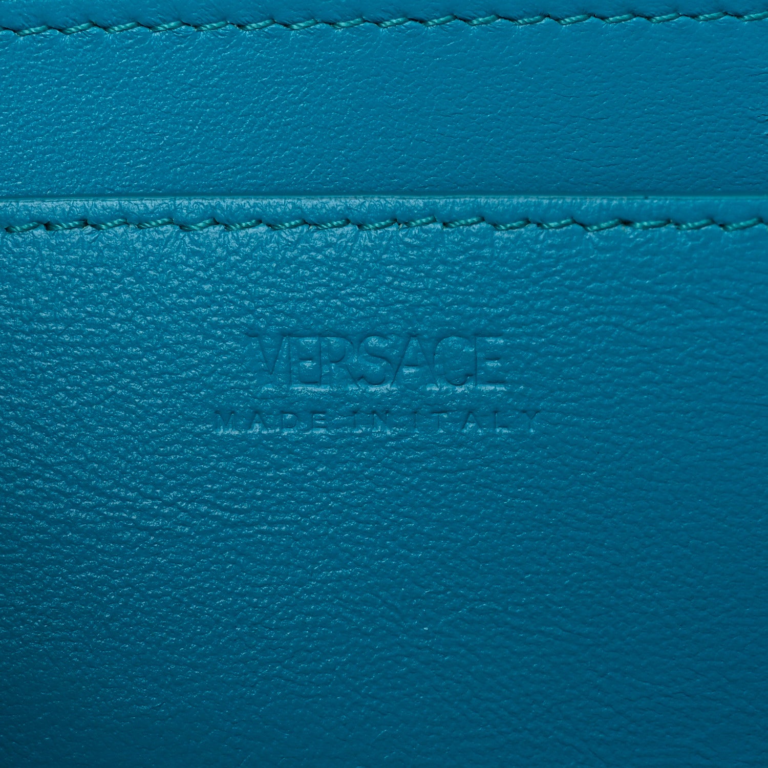 Versace Calfskin Medium Greca Goddess Shoulder Bag Light Blue 6 of 11