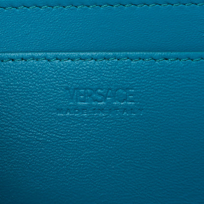 Versace Calfskin Medium Greca Goddess Shoulder Bag Light Blue 6 of 11